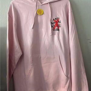 Anti Social Social Club Pink Hoodie